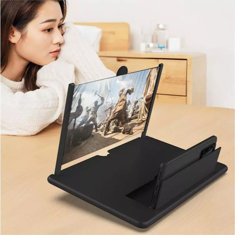 Ampliadora Lente De Aumento Tela 3d Suporte Tablet Zoom Celular - Imagem 5