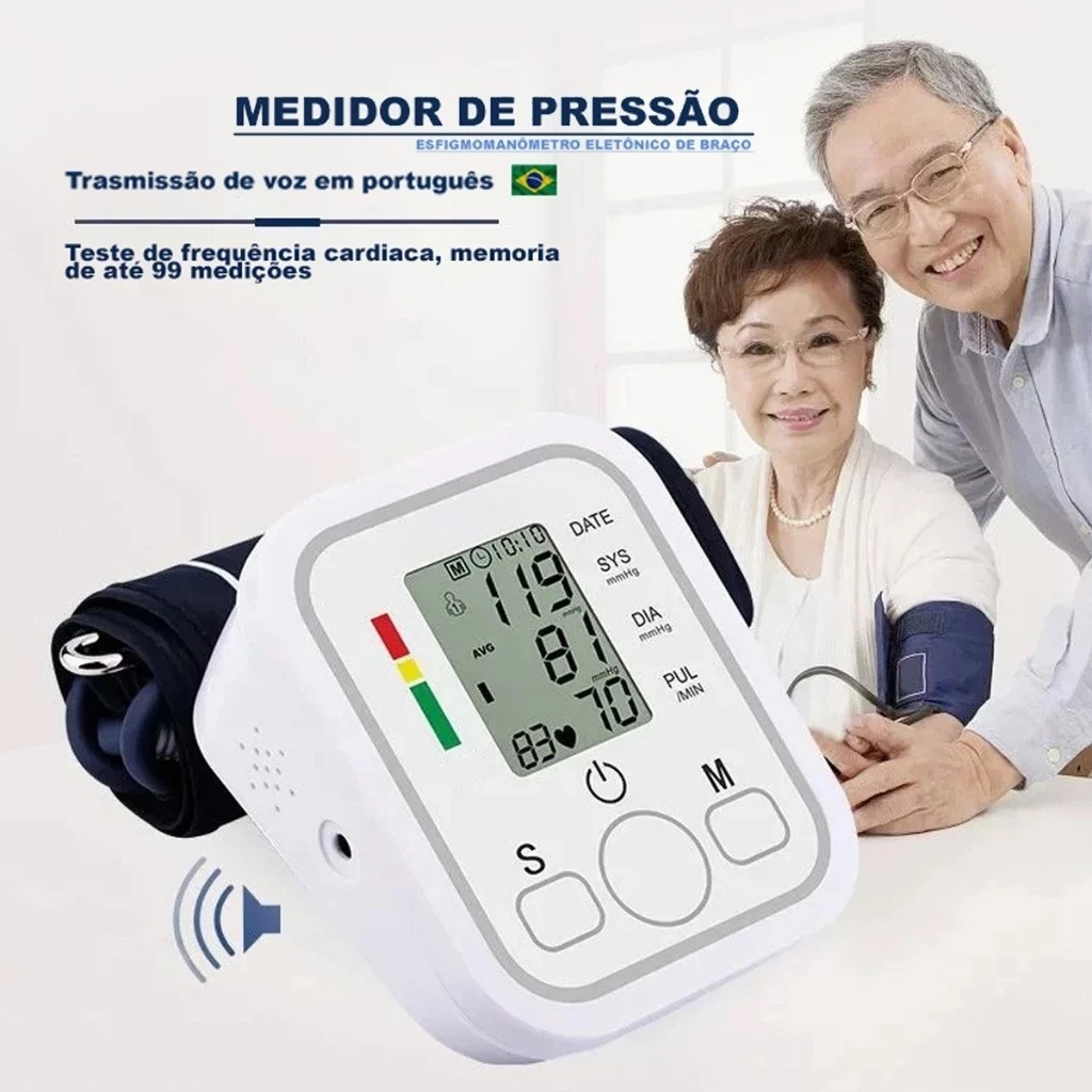 Aparelho Medidor De Pressão Arterial Digital De Braço - Imagem 5