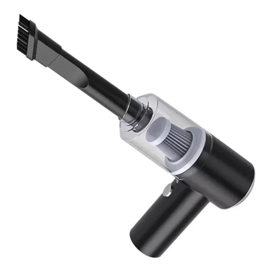 Aspirador De Pó Preto Usb Portátil Completo Linha Premium Carro E Casa 2000mAh - Imagem 7