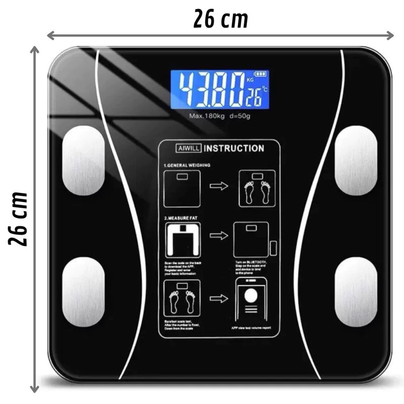 Balança Inteligente com Bioimpedância, App Integrado e Capacidade de até 180kg - Imagem 4