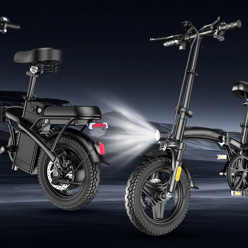 Bicicleta elétrica dobrável para adultos NUDA, pedal tripulado, compras ao ar livre, viagem - Imagem 5