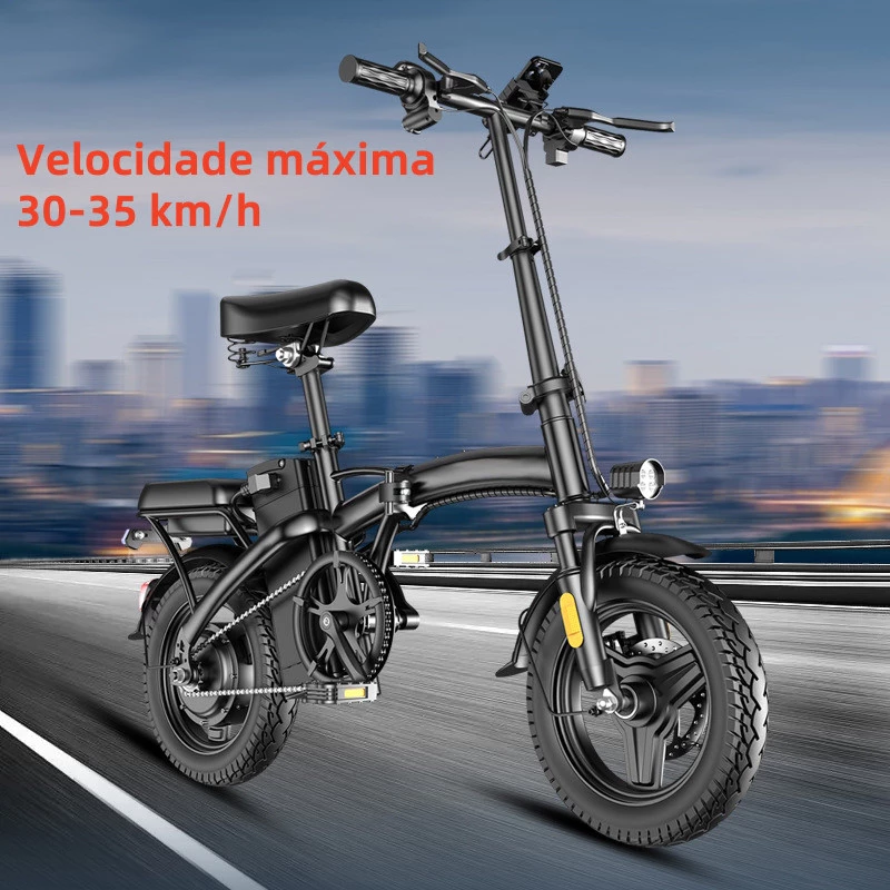 Bicicleta elétrica dobrável para adultos NUDA, pedal tripulado, compras ao ar livre, viagem - Imagem 3