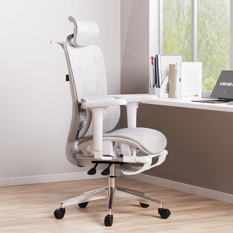 Cadeira Escritório Ergonômica Presidente Regulagem De Altura Base Giratória Preto cinza gamer - Imagem 5