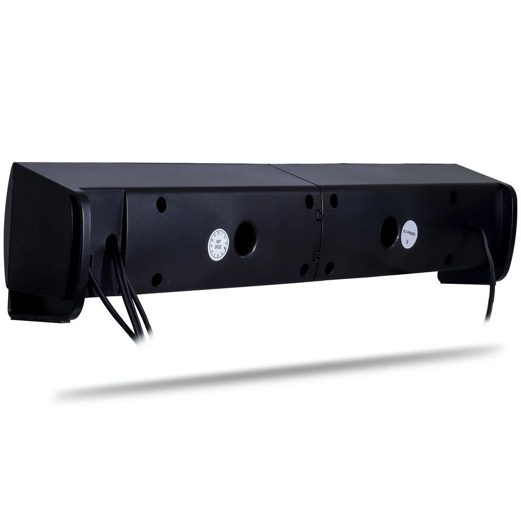 Caixa de Som SoundBar Pc Gamer Subwoofer P2 Led Rgb Pc Notebook Celular Tablet - Imagem 4