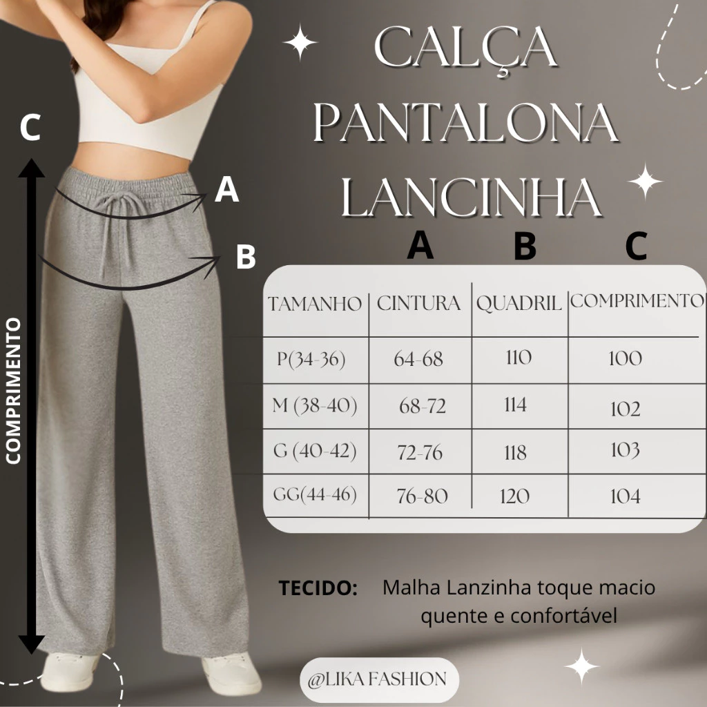 Calça Pantalona Lanzinha