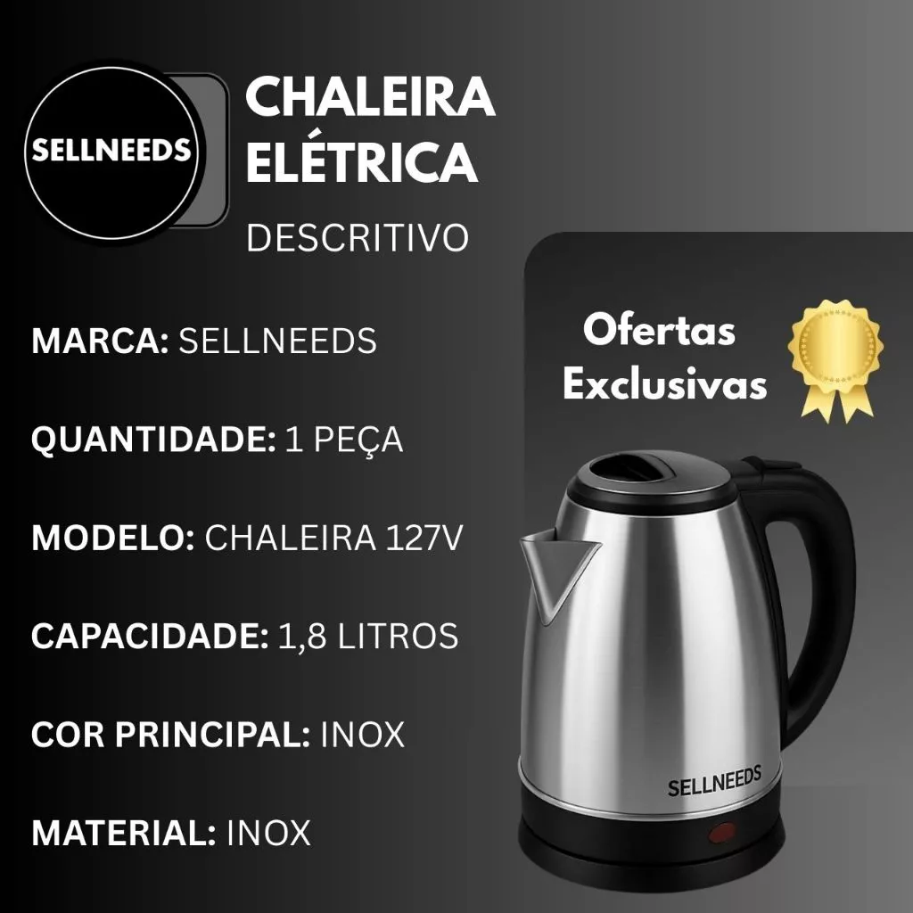 Chaleira Elétrica Jarra