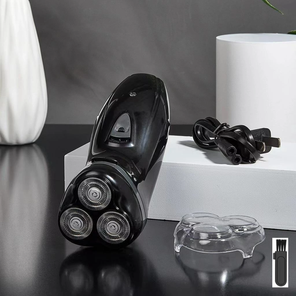 Conjunto De Presente De Barbeador Elétrico 4D Masculino-Escolha De Valor Recarregável De 3 Cabeças , Carregamento Rápido - Imagem 9