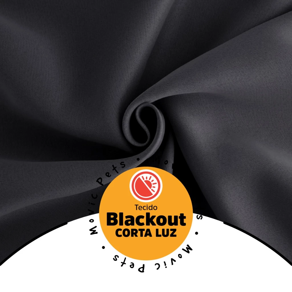 Cortina Blackout Para Quarto Sala Cozinha PVC Corta 100% Luz 2,80 Largura X 2,30 Altura Grande - Imagem 6