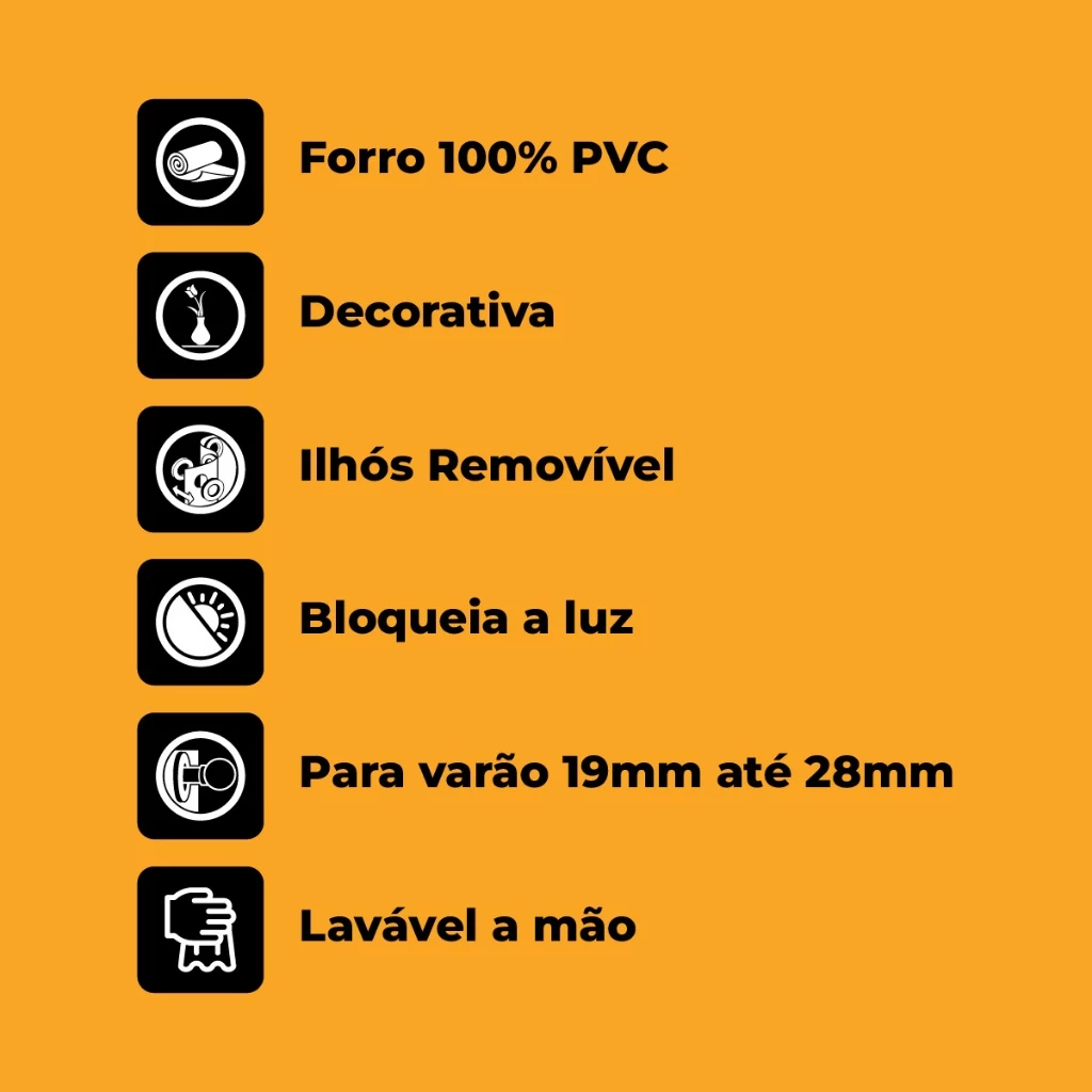 Cortina Blackout Para Quarto Sala Cozinha PVC Corta 100% Luz 2,80 Largura X 2,30 Altura Grande - Imagem 4