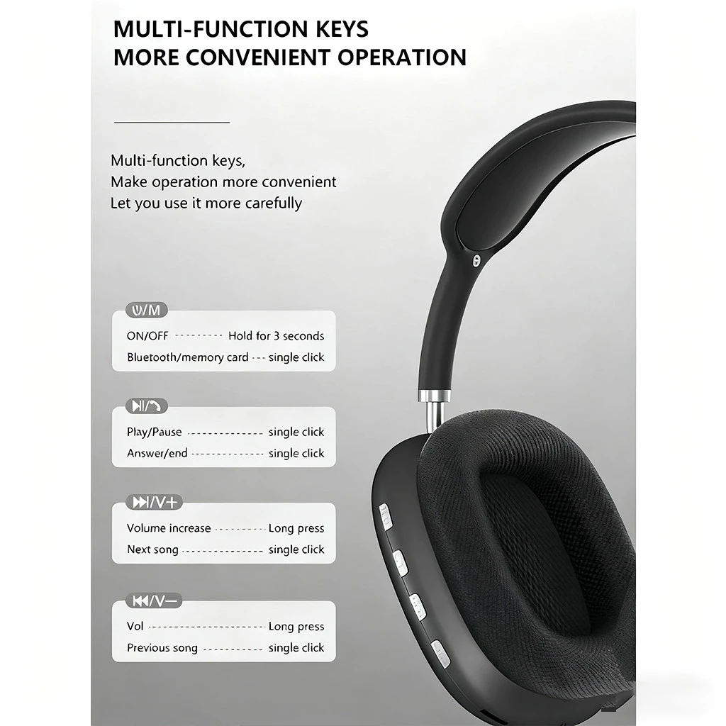 Fone Bluetooth Sem Fio De Ouvido P9 TWS Macaron Headphone Fone de Ouvido Envio Imediato - Imagem 3