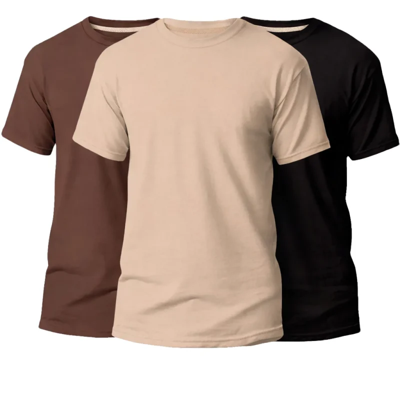 Kit 3 Camisetas Algodão
