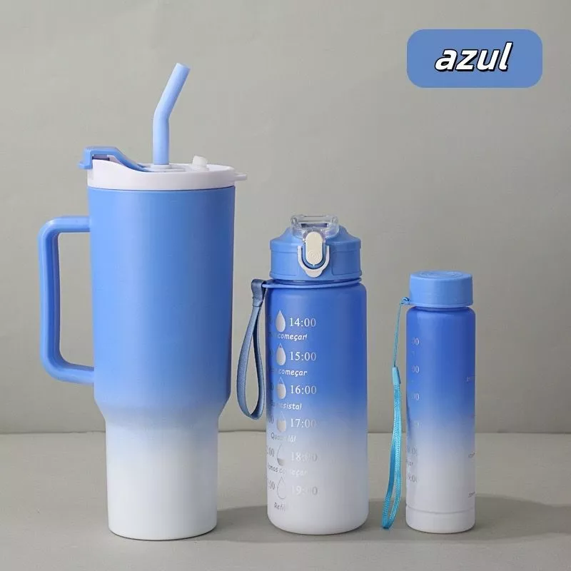 Kit 3 Garrafa Copo