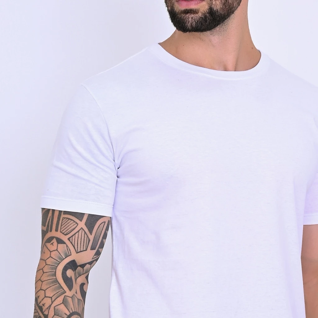 Kit 4 Camisetas Premium 100% Algodão Masculina Básica - Imagem 3