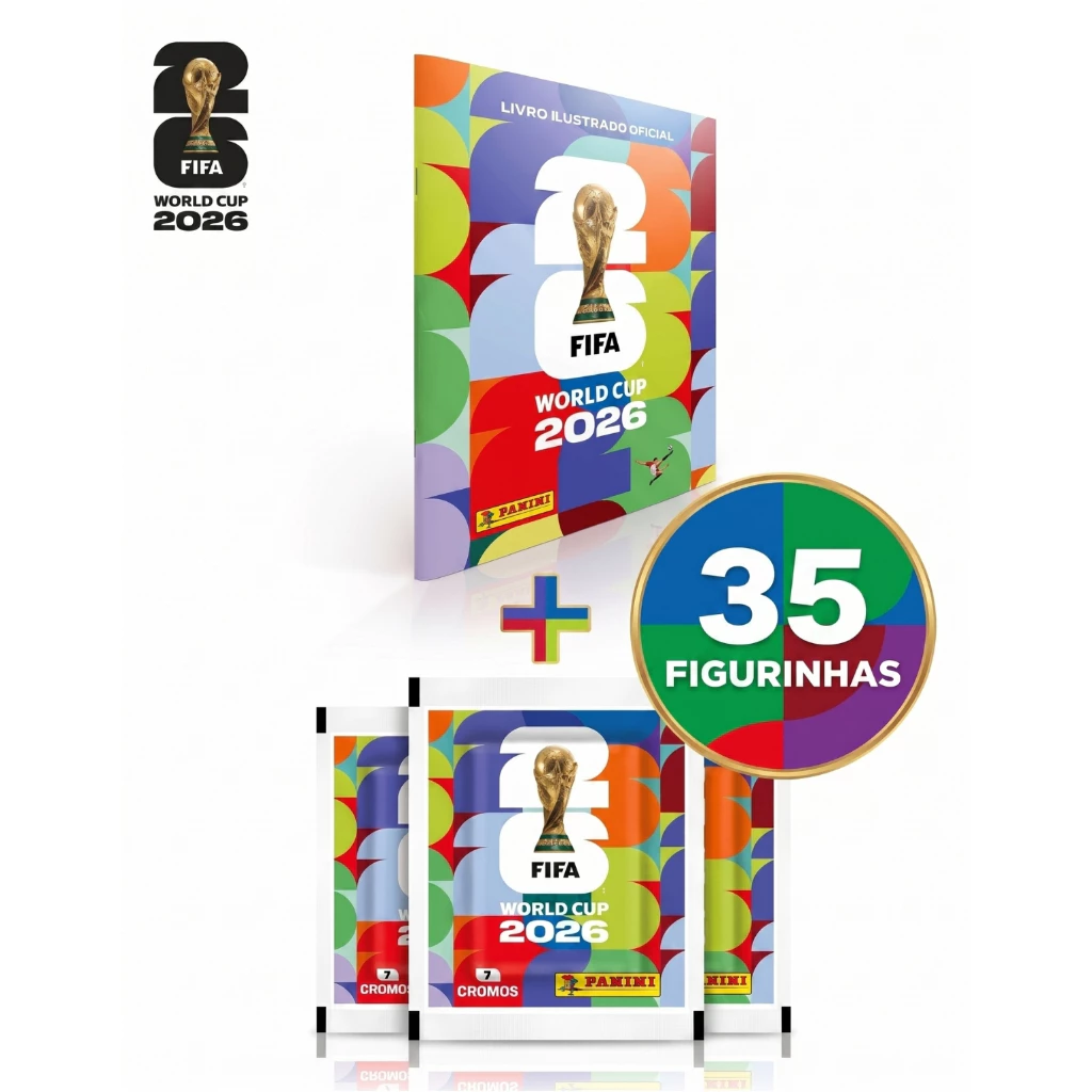 Kit Álbum Copa Do Mundo Fifa 2026 + 35 Figurinhas Panini Coleção Oficial Mundial World Cup - Imagem 7