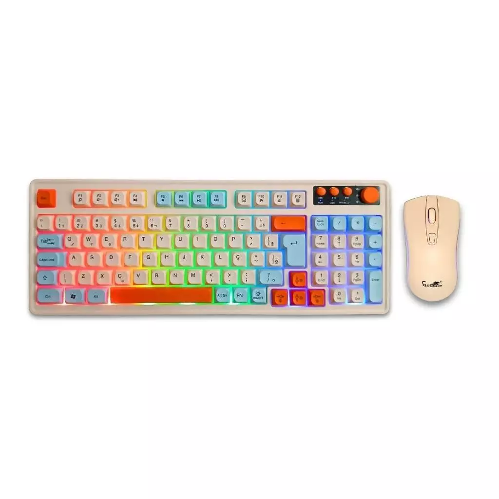 Kit Gamer Branco 3 em 1 Teclado Gamer RGB Anti-Ghosting + Mouse Gamer com Fio + Headset Sem Fio Cat Ear RGB - Imagem 8