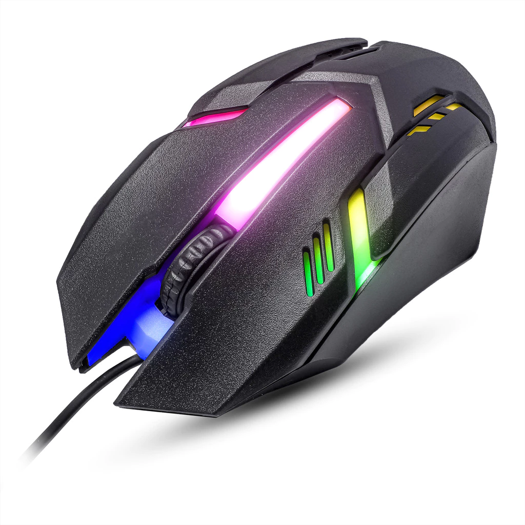 Kit Gamer Completo Mouse Led RGB Pro + Fone De ouvido Gamer Com Microfone + Caixa De Som Gamer Com Iluminação RGB Chroma - Imagem 2
