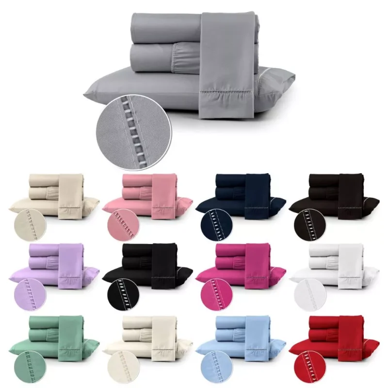 Kit Jogo de Lençol Berço Solteiro Casal Queen King 400 fios 02 e 03