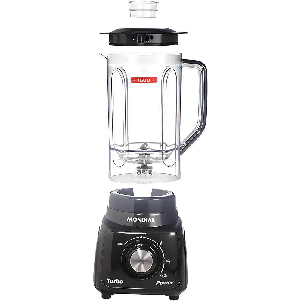 Liquidificador Mondial L‑99 Turbo 550 W 3 Velocidades - Imagem 4