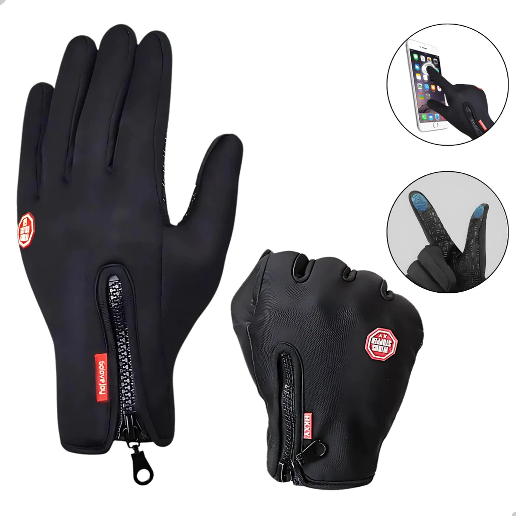 Luva Térmica resistente a água Unissex para Moto e Bike com Touch - Imagem 2