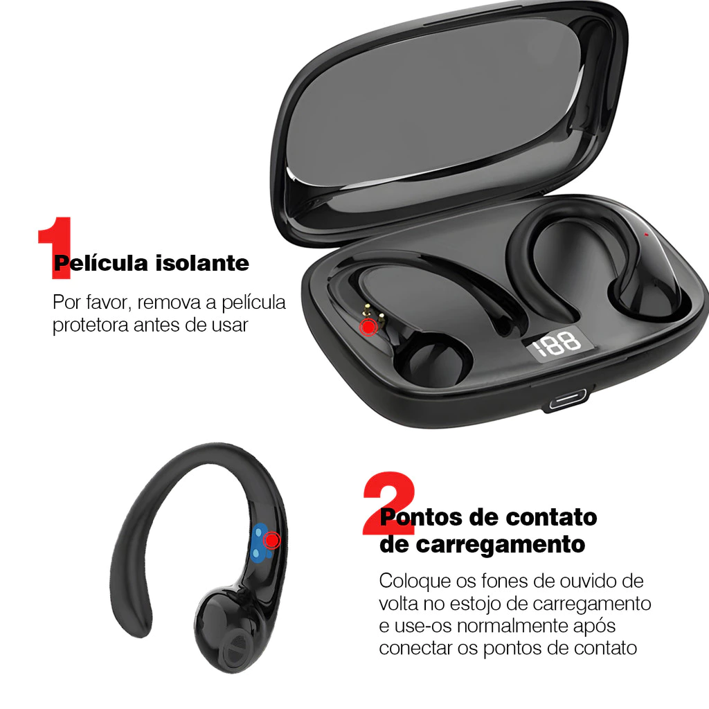 OWS-15 Fones De Ouvido Sem Fio