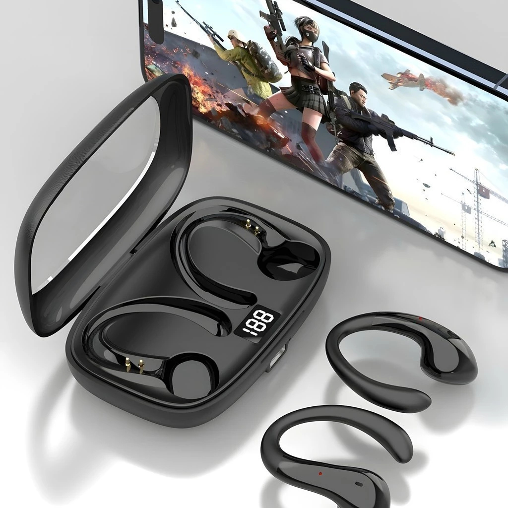 OWS-15 Fones De Ouvido Sem Fio Bluetooth Fone Com Microfones Alta Fidelidade Som Estéreo Toque Inteligente Esportes - Imagem 3