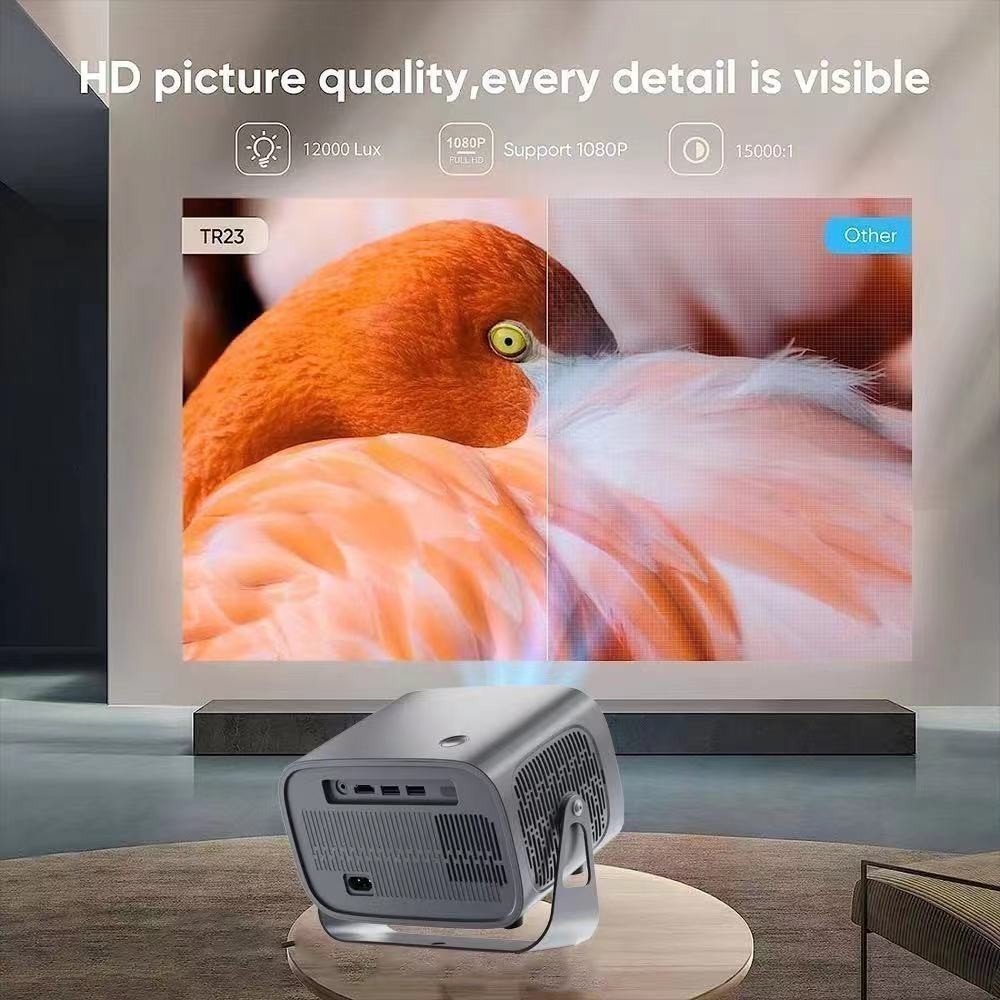 Projetor A10 Android TV 4K Dual Band WIFI 6.0 Bluetooth 5.0 Cinema Portátil Escritório Sala - Imagem 3