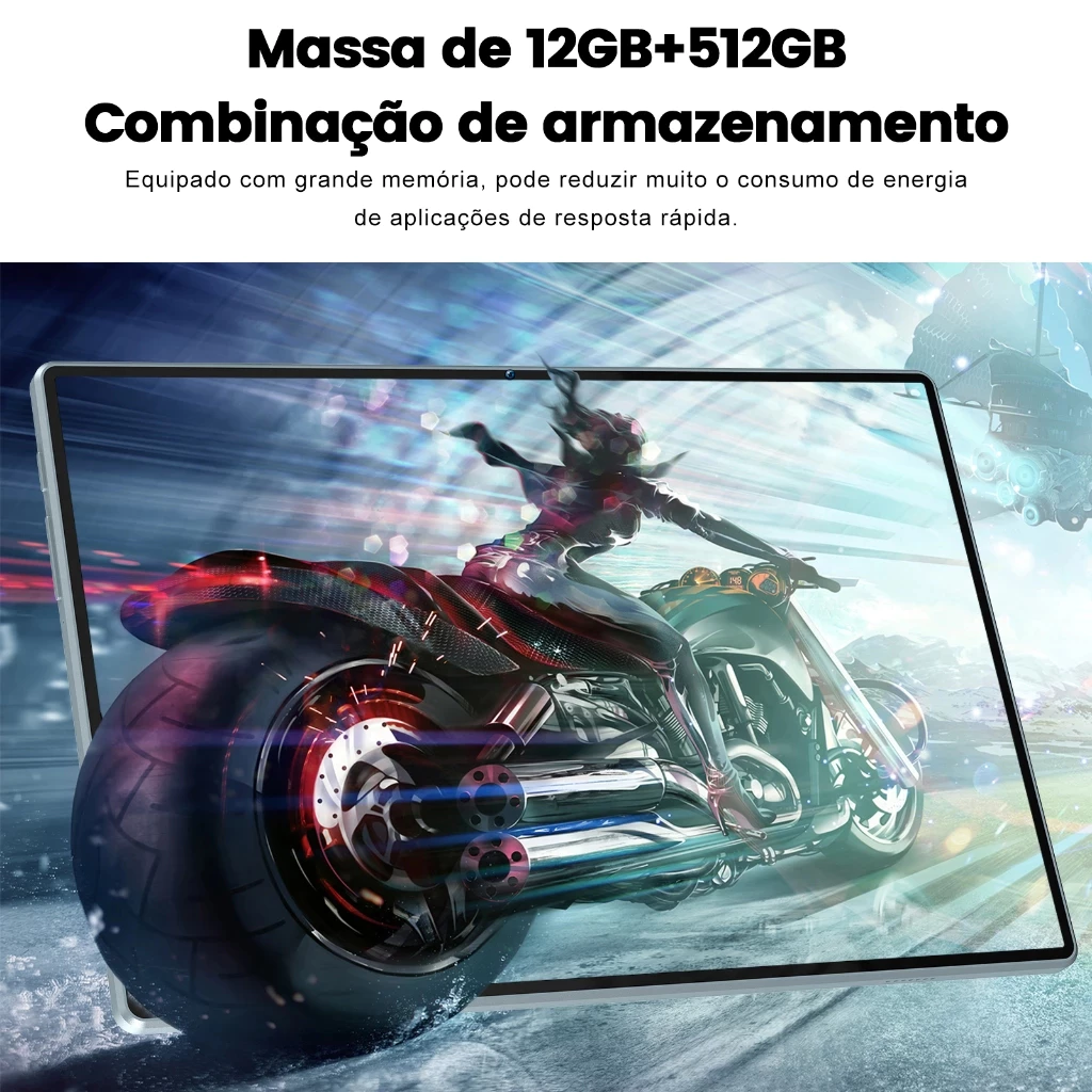 2026 Novo Tablet Pad ULTIMATE 20 12GB 512GB Android 14 10.1'' Com Chamadas 16MP 32MP - Imagem 4