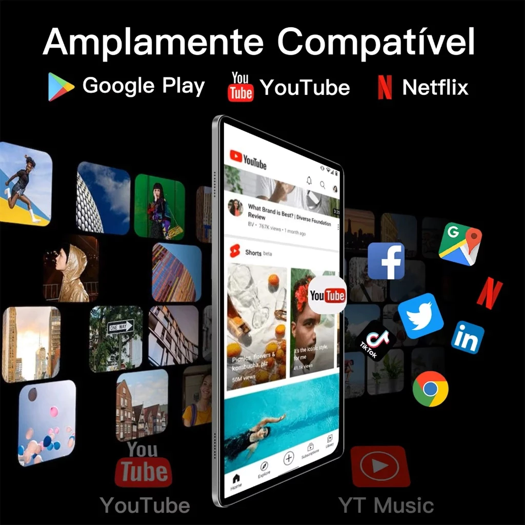 2026 Novo Tablet Pad ULTIMATE 20 12GB 512GB Android 14 10.1'' Com Chamadas 16MP 32MP - Imagem 2